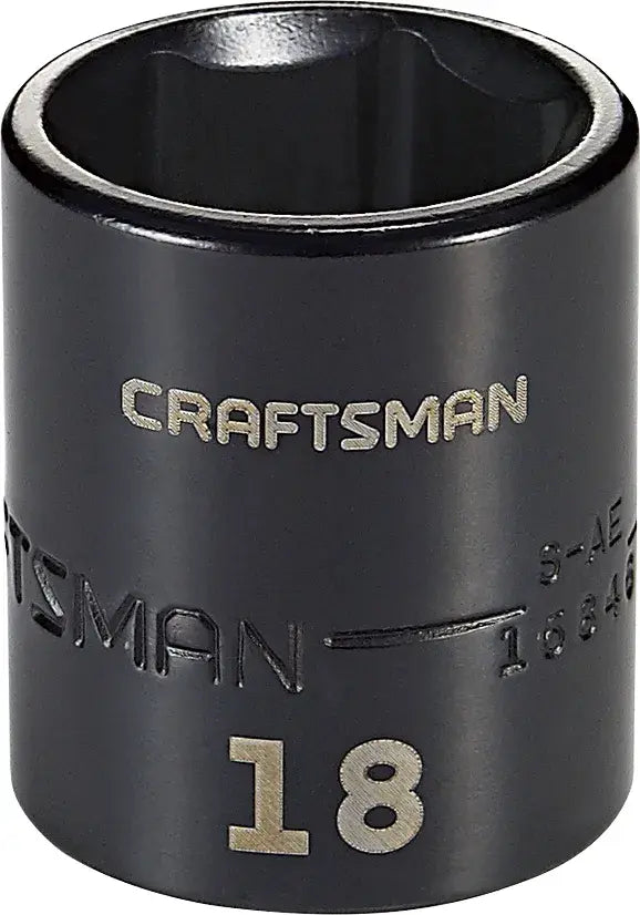 3 eighths inch 18 millimeter metric impact shallow socket.